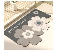 Ergocar Tappeto Da Bagno 50x80cm, Ultrasottile Sottoporta Ad Assorbimento Rapido Fondo Antiscivolo In Gomma Tappetino Da Bagno Impermeabile