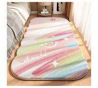 Ergocar Tappeto Da Camera Da Letto, Artificiale Tappeto Soffice Comodino Peluche Decorazioni Per La Casa Floreale Adatto Per Bagno, Cucina, Camera Da Letto, Decorazione Per La Casa