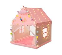 Ergocar Tenda da Gioco per Bambini, Principessa per Ragazze, Castello dei Sogni Con Palle Colorate & Luci Stellari, da Esterno per Ragazzi, Giocattoli Compleanno Regali