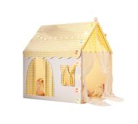 Ergocar Tenda Per Bambini Da Interno Ed Esterno Con Doppia Porta Castello Luce Colorata Bandiera Nuvola Stella Adatta a Bambini Piccoli Ragazzi e Ragazze