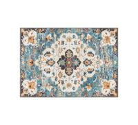 Ergocar Vintage Floral Carpet Lavabile Cucina Moquette Moquette Ingresso Moquette Orientale Bagno Non Tocco Tappetini Ultra-Sottili Perfetti Per Soggiorno, Camera Da Letto, Camera Per Bambini