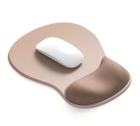 ErgoComfort, tappetino per mouse ergonomico da ufficio, con supporto per il polso, antiscivolo, design da scrivania, accessorio da scrivania per decorare la casa e il gioco (06 sabbia mocha)