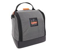 Ergodyne Arsenal 5185 - Custodia per maschera respiratoria, adatta per respiratori a metà e integrale, cerniera e chiusura magnetica, colore grigio, grigio, Borsa respiratoria completa, chiusura