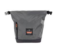 Ergodyne Arsenal 5186 - Custodia per maschera respiratoria, adatta a respiratori a metà e a tutto viso, chiusura regolabile Roll Top, grigio, grigio, Borsa respiratoria completa, chiusura arrotolabile
