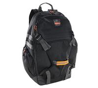 Ergodyne Arsenal 5188 Work Gear Jobsite Backpack with Hard Hat Storage, Padded Shoulder Straps, 39L Capacity,Black, Large