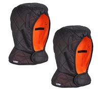 Ergodyne N-Ferno 6867 - Fodera per elmetto invernale, isolata, foderata in pile, lunghezza alle spalle, confezione da 2