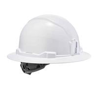 Ergodyne Skullerz 8971 - Casco rigido, a tesa intera, sospensione a cricchetto colore: bianco