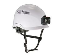 Ergodyne Skullerz 8977LED Tipo 2 Ventilato Casco di Sicurezza con Luce a LED Tipo III, Casco Rigido, Bianco, Medium