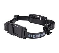 Ergodyne Skullerz 8979 Universal Hard Hat Headlamp Strap for Ergodyne Hardhat Lights, Non-Slip Silicone Headband Strap Grips Hard Shell Head Protection