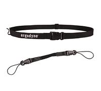 Ergodyne Squids 3135 - Cintura per scanner di codici a barre con gancio, con cinghia di trasporto per scanner di codici a barre, taglia S, colore: Nero