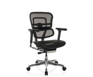 ERGOHUMAN BASE GEN2 | tessuto di maglia - Poltrona di lusso Nero
