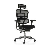 ERGOHUMAN GEN2 | Tessuto a rete / Tessuto - Poltrona di lusso Nero