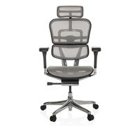 ERGOHUMAN GEN2 | tessuto di maglia - Poltrona di lusso Grigio chiaro