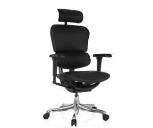 ERGOHUMAN ULTRA L GEN2 | Pelle - Poltrona di lusso Nero