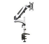 ERGOLEBEN GS130TK 1 - Supporto da tavolo per monitor con prolunga | 15-32 pollici | molla a gas | regolabile in altezza | orientabile | VESA 75/100 | Monitor fino a 8 kg