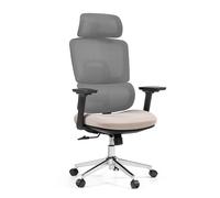 Ergomy Pro | Tessuto a rete / Tessuto - Sedia da ufficio professionale Grigio / beige