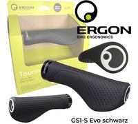 Ergon Bicicletta Ergo Manici MTB Ebike Touring Comfort Fitness GS1-S Evo Nero