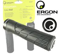 Ergon Bicicletta MTB Dirt Ebike Lockon Viti Manici GA2 Fat Nero