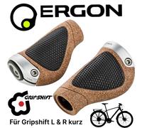 Ergon GP1-L Grande BioKork Gripshift Mtb Città Tour Ebike Manopole L+R Corte