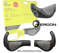 Ergon GP2-L Singolo Grip Maiusc Rohloff Nexus Pignone Ebike Bici Manici Corna