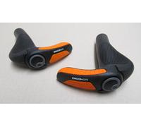 Ergon GP3S Ergo Manopole Con Bar Ends Lock On Nuove Nero KTM Arancione