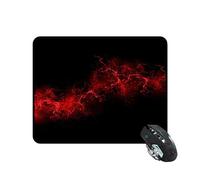 Ergonflow Black Background Red Color Paint Explosion Burst Red Black Mouse Pad Rectangle 240x200x3mm
