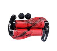 Ergonomia del manubrio della bici Manopole for bicicletta Tappi for estremità della barra Manopole MTB Manopole comode Parti ciclistiche Manopole for bici for bicicletta (Color : Red black)