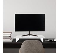 Ergonomic Acrylic Computer Riser Small Dark Brown Laptop Stand for Desk