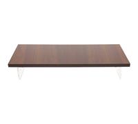 Ergonomic Acrylic Computer Riser Small Dark Brown Laptop Stand for Desk
