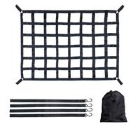 Ergonomic Cargo Net, For Trailer Heavy, Duty Cargo Net, Stretchable | Elastic regolabile, rete di archiviazione per trunk, portatile con 4, cintura ergonomica fissa, per SUV e camion
