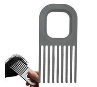 Ergonomic Comb Cleaner, Wide Teeth Dust Remover, 4.88x2.36x0.24 Inch Portable Grooming Scraper with Non Slip Grip, Cleaning Brush Accessory, Hair Comb Cleaner with Compact Design, Hygiene for Home
