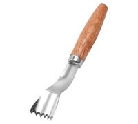 Ergonomic Corn Peeler - Wooden Handle Kitchen Gadget, Stainless Steel Corn Stripper Tool for Corns, Easy Kernel Remover Peeler for Outdoor BBQ Camping Picnic Kitchen Home Meal Prep Baking Cooking