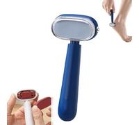 Ergonomic Double-Sided Foot Scraper for Callus Removal, Replaceable Stainless Steel Blade, Portable Foot File Gentle Exfoliation Foot Scrubber for Dead Skin, Callus, Smooth Cracked Heels，1pc-a