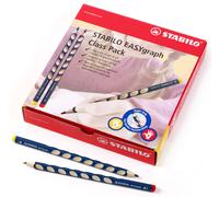 STABILO EASYgraph - Matita Ergonomica triangolare - Class Pack da 48 (8 per Mancini, 40 per Destrimani) - in Petrolio - Gradazione HB