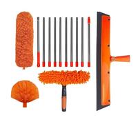Ergonomic High Duster with Microfiber Head and Long Handle, Multin Function Cobweb Cleaner Ideal for Reaching Shelves, Walls, Essential Dusting Tool Home Cleaning Tasks
