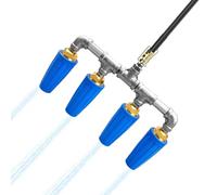 Ergonomic High-Pressure Sprayer, 9.5-inch Wide Rust-Resistant Nozzle, Sturdy Quick Connect Water Tool for Home and Yard, Practical Car Wash and Garden Hose Attachment, Heavy-Duty Multi-Function