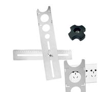 Ergonomic Hole Positioning, Strumento Marble Tile, Marking Punching Guide | Cute Stainless Drill, Strumento di centraggio per, Woodworking Metal Ceramic, Armadio per mobili da Carpentry