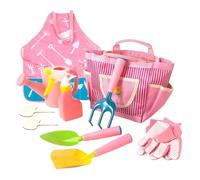 Ergonomic Kids Gardening Tools, durevole Rake Shovel Set Kit, Lightweight Design with Safe Grip Feature, non Slip Gloves Tool Set, Outdoor Gear with Colorful Style, Garden Tools for Backyard Family