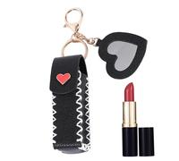 Ergonomic Lip Balm Pouch, PU Leather Lip Gloss Holder, Lip Balm Holder for Purse, Lip Gloss Keychain Holder, Waterproof Lip Balm Case, Lip Balm Pouch for Travel, Belt Buckle Lip Balm Holder, Lipstick