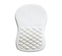 Ergonomic Mouse Pad with Memory Foam Wrist Rest, Non-Slip Desktop Mat for Home Office Work Desk, Gaming Mouse Pad for Men and Women, White and Black 30x20cm