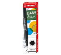 Ergonomic Rollerball - STABILO EASYoriginal Refills - Pack of 3 - Black Black Pa