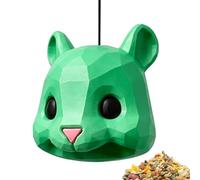 Ergonomic Squirrel Head, Feeder Animal Face, Reusable Feeding Station | Multiuse Chipmunk Feeding, Box for Outdoor, Garden Tree Fence, Patio Picnic Courtyard, Bird Water Home, Window Playground