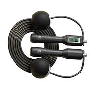 Ergonomic Steel Wire Jump Rope with Weight Adjustable Smart Features Digital Display for Tracking Workouts Perfect for Cardio and Strength Training for Men and Women