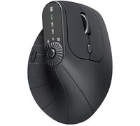 Ergonomic Triple-Connect Wireless Mouse, Vertical Ergonomic Mouse with 4 Adjustable DPI, Bluetooth 5.0 & USB-C Receiver, Pain Relief for Office/Gaming/Design for Laptop/PC/Mac (Black)