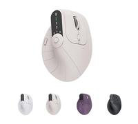 Ergonomic Triple-Connect Wireless Mouse, Vertical Ergonomic Mouse with 4 Adjustable DPI, Bluetooth 5.0 & USB-C Receiver, for Laptop/PC/Mac (Grey)