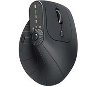 Ergonomic Triple-Connect Wireless Mouse, Vertical Ergonomic Mouse with 4 Adjustable DPI, Bluetooth 5.0 & USB-C Receiver, for Laptop/PC/Mac, Multi-Knob & Type-C Charging (Black)