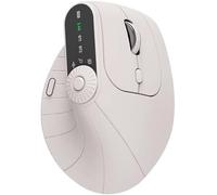 Ergonomic Triple-Connect Wireless Mouse, With 57° Handshake Grip, Tri-Mode Wireless & Wired Connectivity, Multi-Device Bluetooth & 2.4g Connectivity, For Laptop/Pc/Mac (Beige)