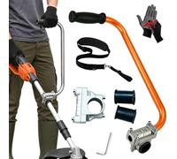Ergonomic Weed Eater Handle Extension Weed Wacker Trimmer Grip (Orange)