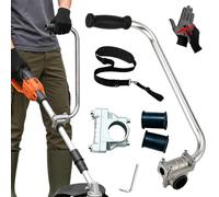 Ergonomic Weed Eater Handle Extension Weed Wacker Trimmer Grip (Silver)