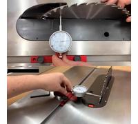Ergonomico per sega da tavolo indicatore quadrante per un efficace allineamento in applicazioni di lavorazione del legno (rosso (corto))